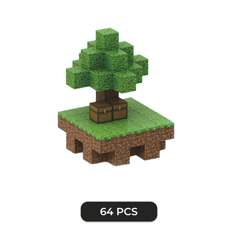 3D Minecraft Island